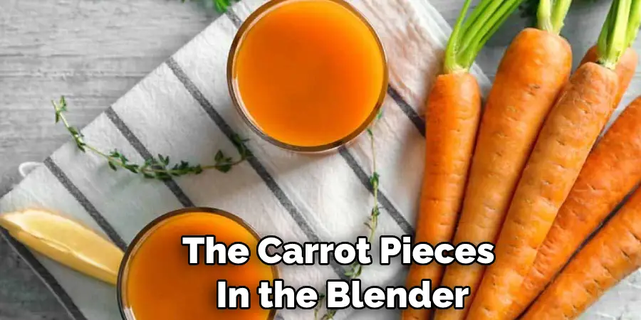 The Carrot Pieces  In the Blender