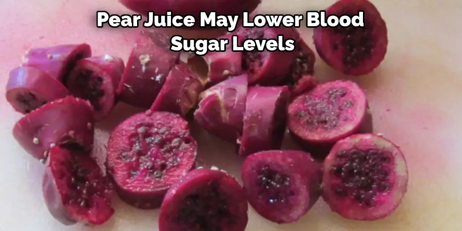 Pear Juice May Lower Blood  Sugar Levels