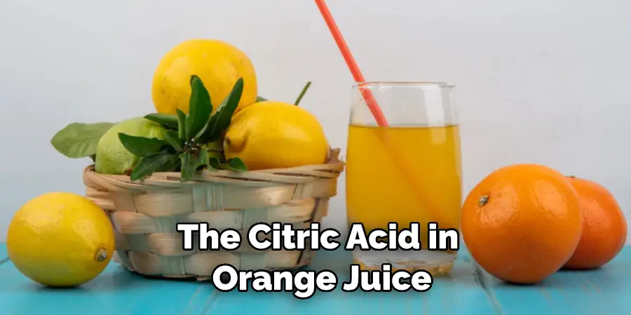 The Citric Acid in Orange Juice