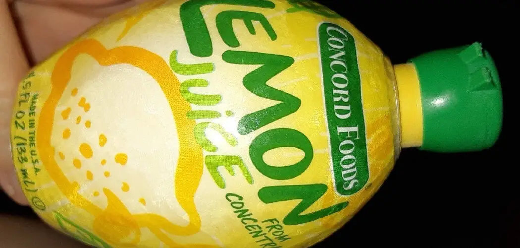 How to Open Concord Foods Lemon Juice